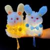 Chinese Style Mid-Autumn Festival Lantern LED Light Plush Rabbit Lantern  Parent-Child Activity