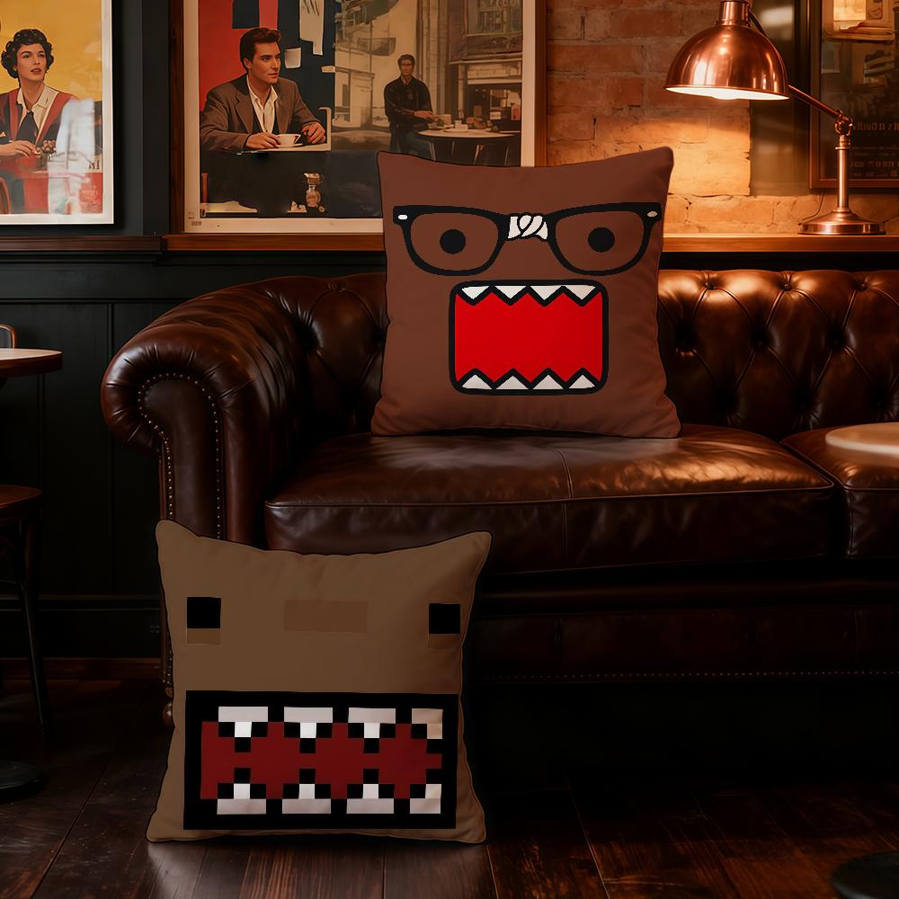 Cartoon D-Domo kun Cute cushion cover Home Office Convenient Nordic Simplicity Hit With Zipper Cushion Cover