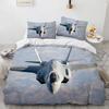 3D Fashion Plane King Queen Duvet Cover Aircraft Theme Bedding Set Kids Boys Men Sunset Airplane Polyester Comforter Cover