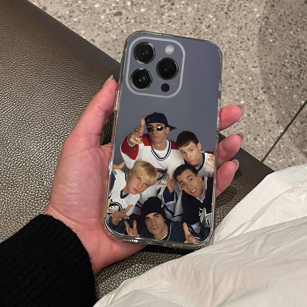 B-Backstreet Boys BSB Transparent Soft Cover Phone Case For iPhone 17,16,15,14,13,12,11 Pro,Max,Plus,X,XS,XR,SE4,E Mini