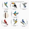 Hummingbird Christmas Ornaments 2D Acrylic Flying Bird Hanging Pendants For Christmas Tree Door Window Home Decor Ornament