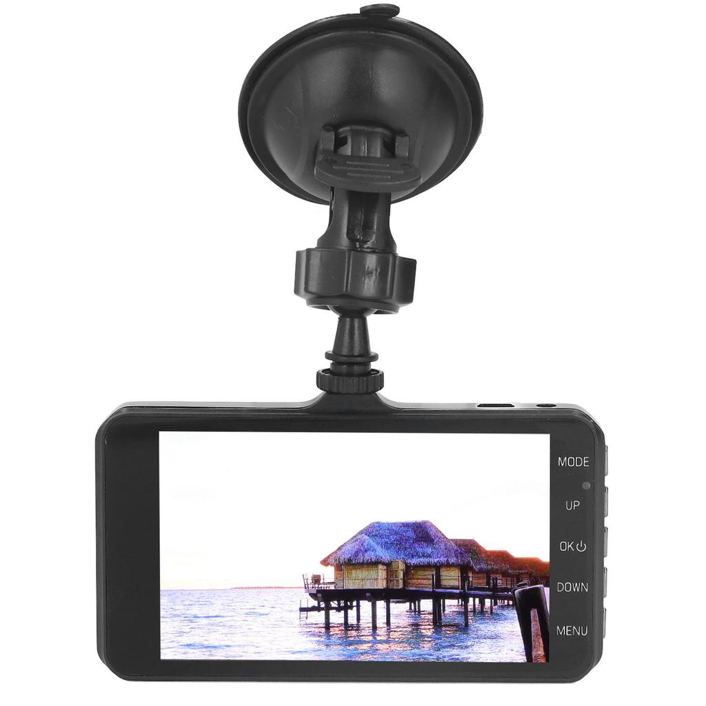 4 Inches Touch Screen Car DVR 1080P HD Night Vision Dual Lens Dash Cam 170 Degree Wide Angle Car