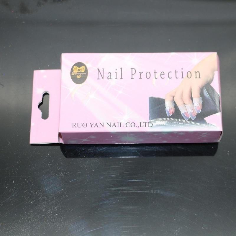 10PCS Manicure Finger Nail Art Design Tips Cover Polish Shield Protector Clip