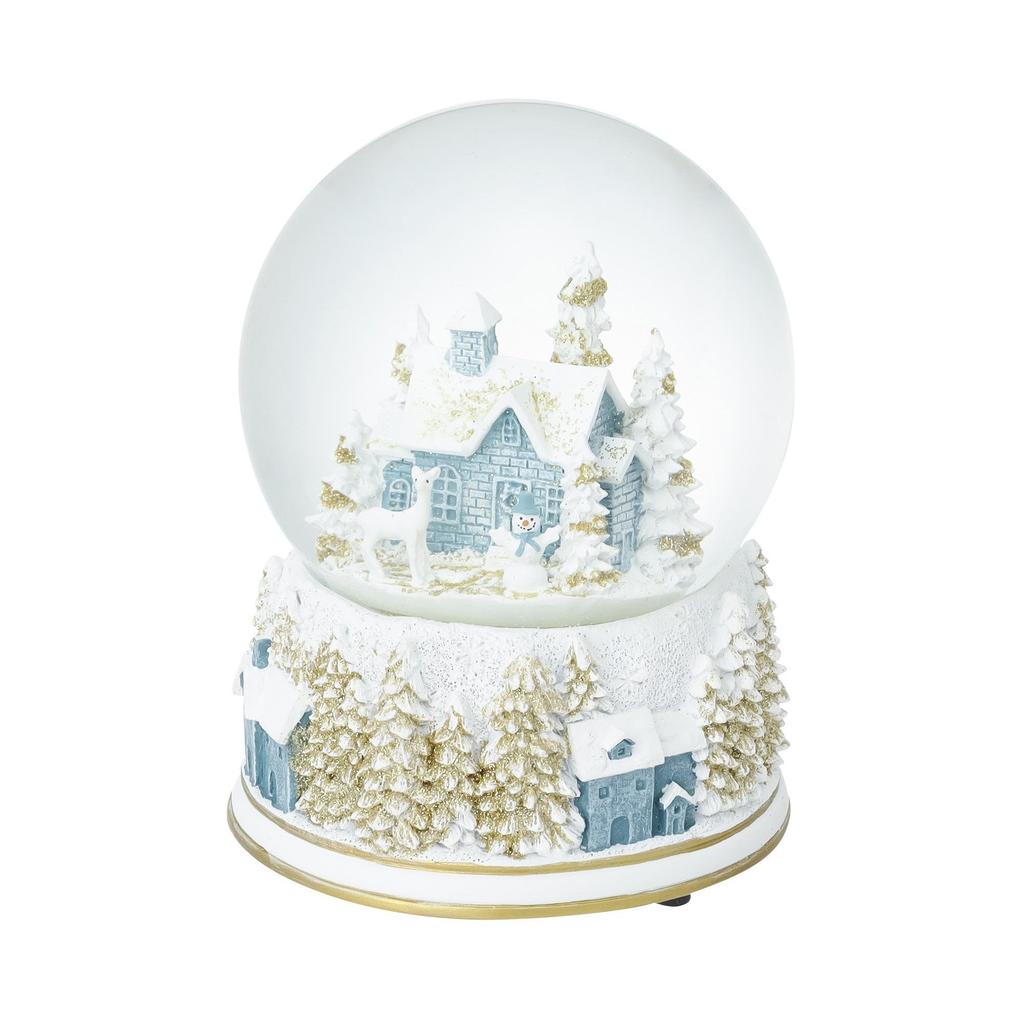 Francfranc Snow Globe House L Light Blue Christmas Music Box Interior Decoration 2025 Model