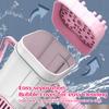 64 Holes Electric Bubble Machine with Lights Bubble Maker Hand Held Bubble Blowers Outdoor Toys for Children