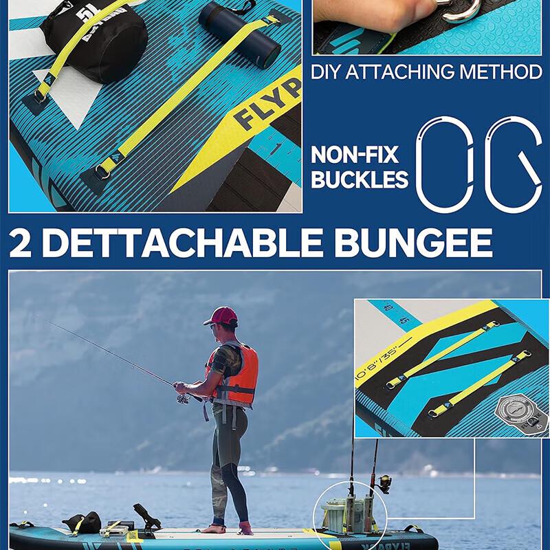 MSEASFREE Inflatable SUP Paddle & Fishing Board