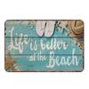 Life Is A Beach Plaque Vintage Metal Tin Signs Bar Outdoor Decorative Plates Mermaid Wall Stickers Ocean Poster Home Decor N250