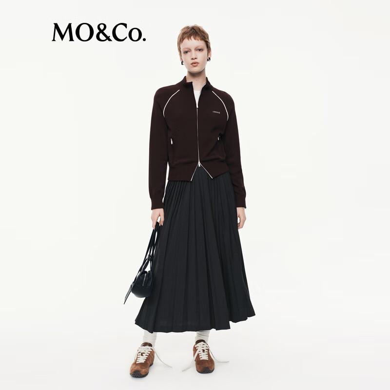 

MO&Co. Stand Collar Wool Blend Sweater S (160)