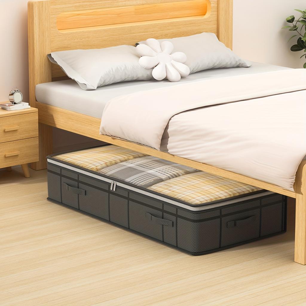 Under Bed Storage Box Transparent Top Large Capacity Clothing and Bedding Storage Bag Household Storage Utensils