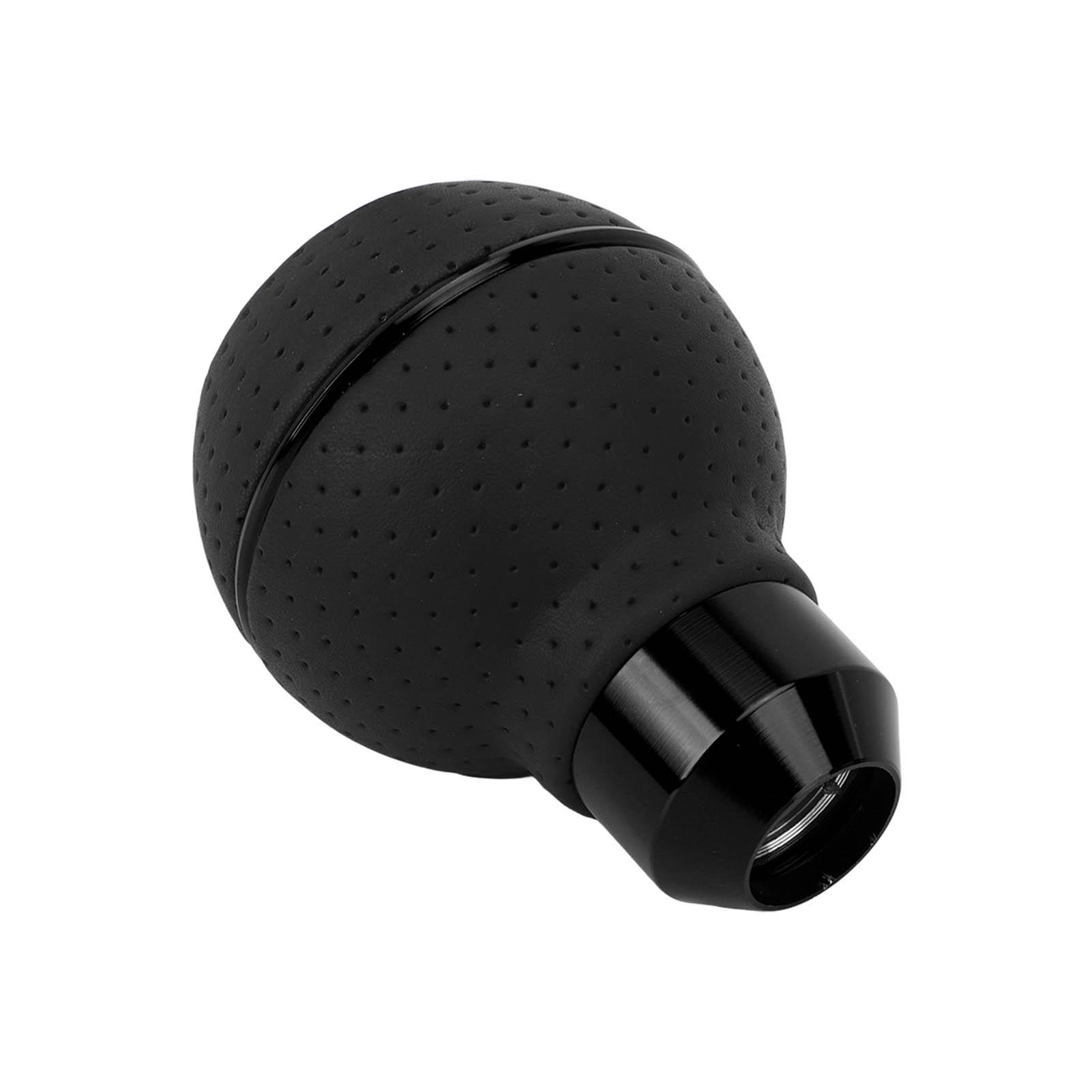 

Shift Knob Decorative Aluminum Alloy 5 Speed Easy To Use Gear Stick Knob Universal Stylish with 4 Adapter Sleeve for чорний