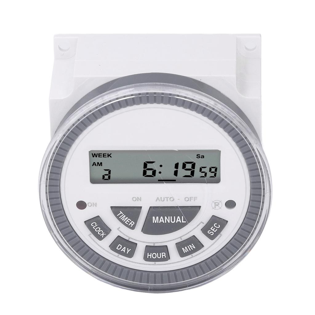 Digital Timer 1 Min To 168 Hours 7 Day Timer Switch 10A DC12V Input LCD Display Time Controller
