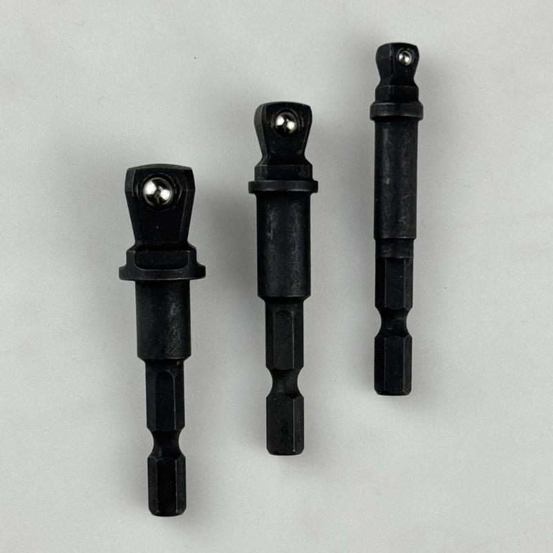 Versatility 3Piece Oscillating Socket Adapter Set 1/4inch Flexible Shank Perfect For Professional And DIY Drilling Need