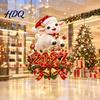 Christmas Lamb Window Art 2027 New Year Clings Cartoon Sheep Static Glass Stickers Door Festive Ornaments of Goat Decal for Holiday Home Office