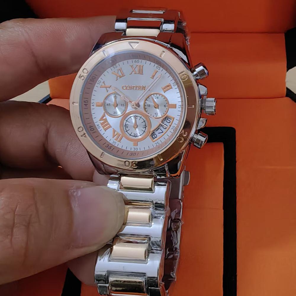 CONTENA Luxury Elegant Watch for Women Geneva Series Date Ladies Watch Alloy Stainless Steel Quartz Women's Watches Girl Reloj