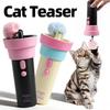 Elektrischer Katzen-Teaser USB-wiederaufladbarer Katzen-Teaser-Werfer Spielzeug Einziehbare Schnur Langeweile-Linderung Interaktiver Katzen-Stab Intelligente Katzenspielzeuge