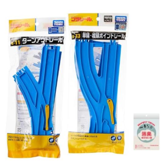 

Рельс-стрелка Plarail каждый для L и и Рельс-стрелка каждый для A и Оригинальный дезодорирующий пакет [Содержимое набора] R-11 (1 Р), Р-13 Однопутный Двухпутный синий