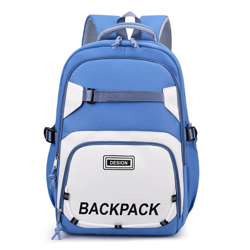 Schoolbag New Simple Trend Women's Backpack Versatile Durable Large Capacity Schoolbag Junior High School Student Travel Backpack