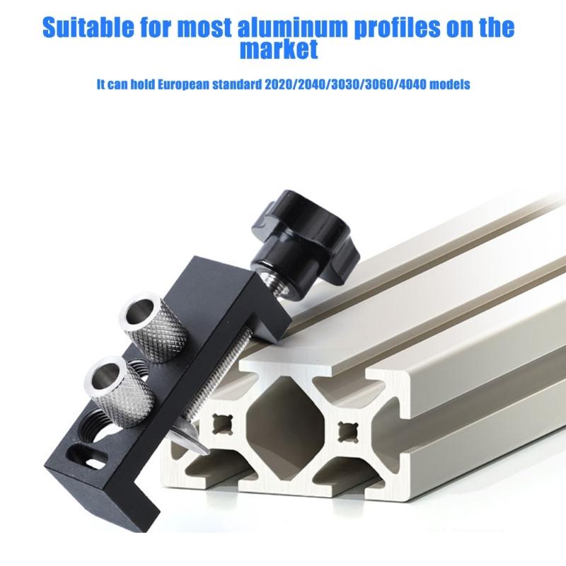 Aluminum Profile Drilling Assistant Aluminum Profile Vertical Drilling Machine Double Hole Locator Metal Drill Bit