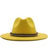 Women S British Style Cashmere Large Brim Fedora Hat 56 58cm