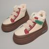 YB Snow Boots Winter Velvet Thickened New Thermal Cotton Shoes Velcro Thick Sole High Top