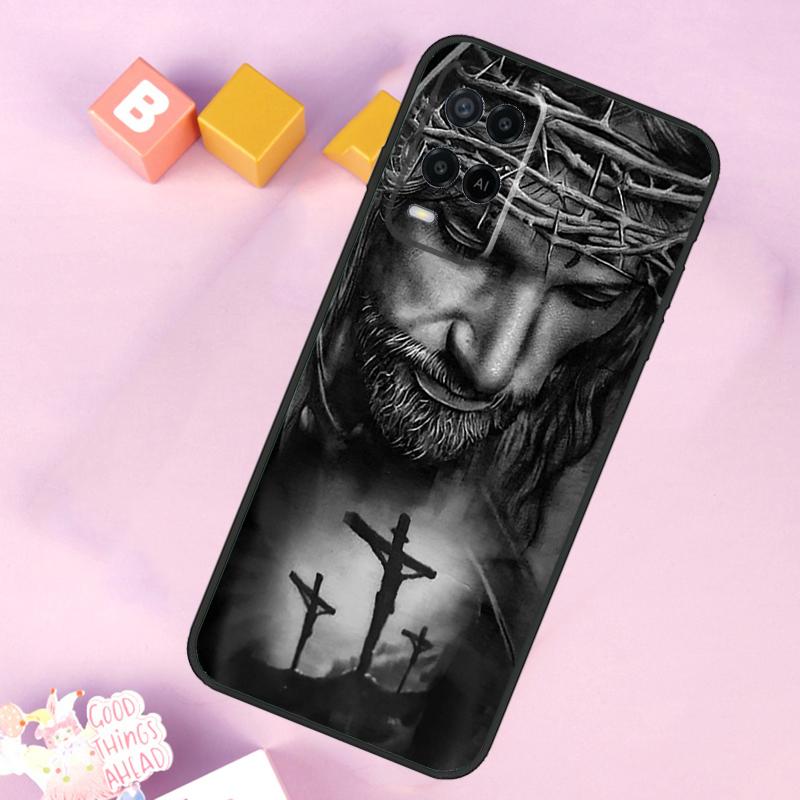 Jesus Case For Oppo A6 A5 Pro A15 A16 A76 A96 A17 A57 A98 A58 A78 A18 A38 A54 A74 A94 A40 A60 A80