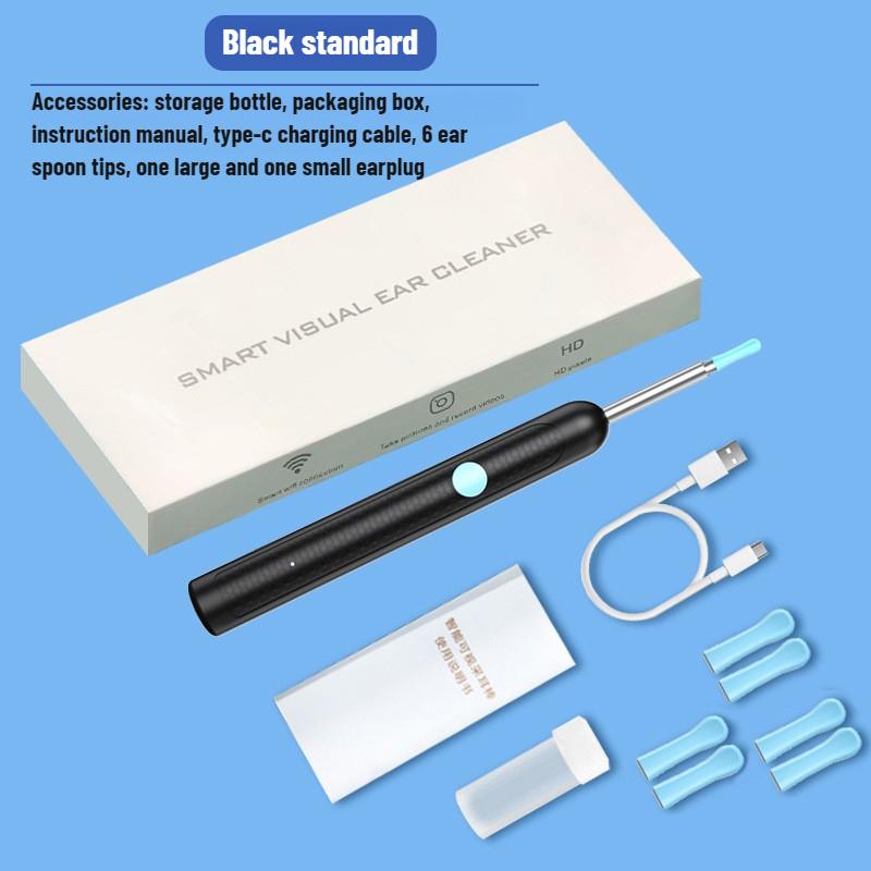 Ear Wax Removal Tool Camera Waterproof Ear Cleaner with Camera Visual Ears Pick Tweezers Wax Remover Ear Cleaning Kit for Family