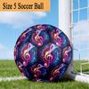 1PC Colorful Music Notes Size 5 Soccer Balls, Anti-Slip, Outdoor Sport, a Unique Gift, Birthdays, Christmas Gifts Valentine'S Day Gifts A56