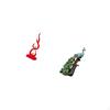 Elegant Resin Flame Peacock Sculpture Modern Fire Animal Figurine Tabletop Ornament for Office