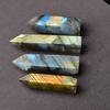 Exquisite Natural Labradorite Quartz Obelisk Crystal Wand For Spiritual Growth Gift