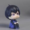 12cm BLUE LOCK Anime Figure Isagi Yoichi Feng Lehui Q Version Action Figure Statue Collection Ornaments PVC Model DOLL Gift Toys