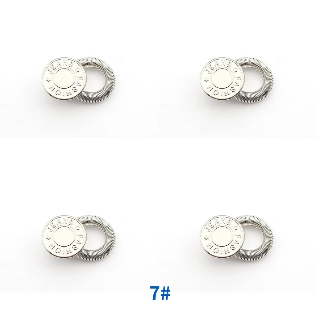 Detachable Jeans Waist Adjustment Buckle Metal Button Extender for DIY Pants Jeans Free Sewing Waist Extenders Buttons