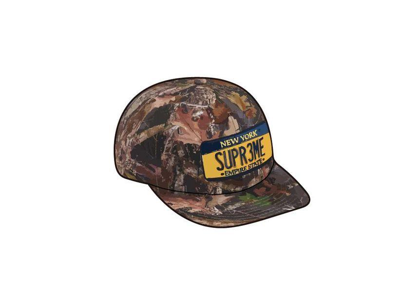 Supreme License Plate 6-Panel Camo One-Size