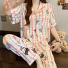 Cute And Sweet Cloud Cotton Pajamas Women'S High-Value Summer Short-Sleeved High-End Loungewear Two-Piece Set