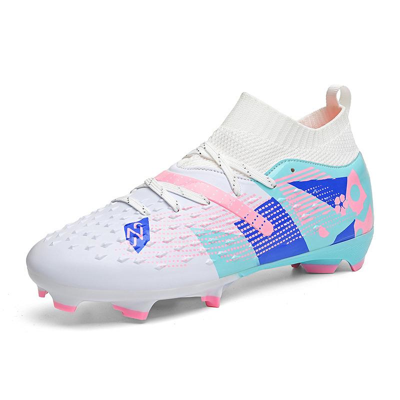 New Red Football Shoes Men Women Society Soccer Cleats Professional Training Shoes Outdoor Men's Artificial Grass Soccer Cleats