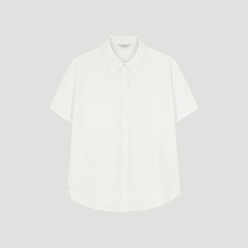 

She S miss базовая легкая рубашка с коротким рукавом SwwSto22030 IV Ivory/55