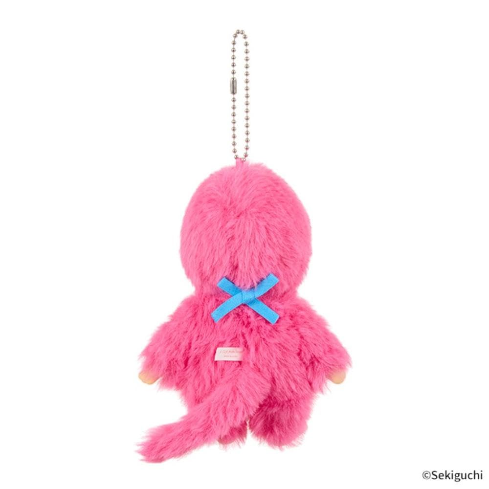 Monchichi COLORS Keychain Plush Berry Pink [Sekiguchi] Toy,