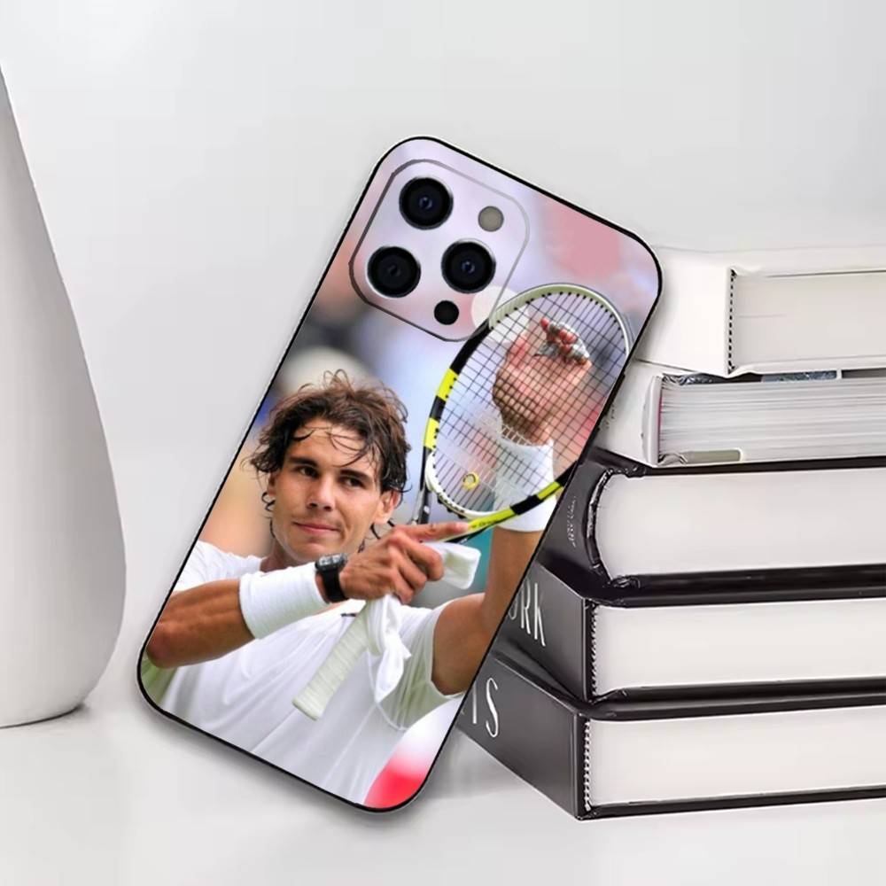 Cool Tennis Star Portrait Phone Case For iPhone17,16,15,14,13,12,11 Plus,Pro Others Soft Black Cover