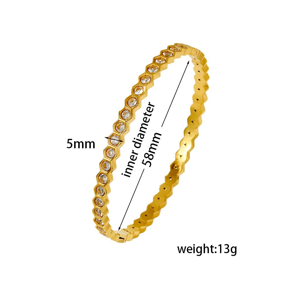 2026 Diamond-encrusted Rhombus Niche Design Bracelet for Women, Light Luxury, Simple and High-end Ins Wind Bracelet