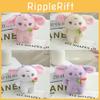 Cute Rabbit Flower Keychain Soft Plush Stuffed Animal Bag Charm