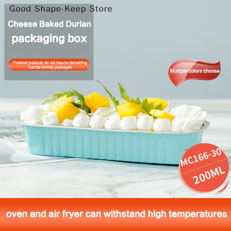 10Pcs Mini Loaf Baking Pans With Muffin Liners Cups Baking Tray Bakeware Lids Rectangle Aluminum Foil Baking Box Cake Pan