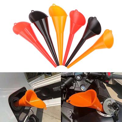 Car Long Stem Funnel Gasoline Oil Fuel Filling Tools Anti-Splash Plastic Funnel
