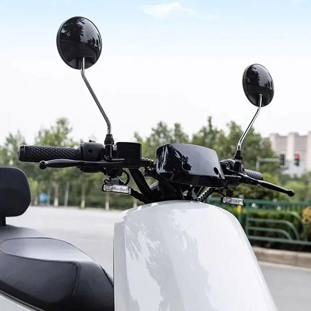 1Pair Universal Electric Bicycle Rearview Mirror Retrofit Convex 8mm Thread Reflective Mirro 360 Degree Rotating Colorful
