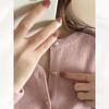 Gentle Love Heart Buckle Pink Knit Cardigan - Japanese Style Women's Autumn Outerwear 2025.