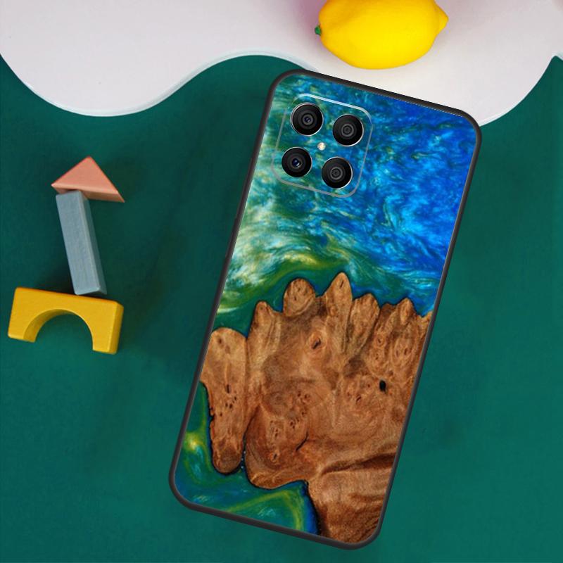 Wood Resin Traveler Case For Honor 200 Pro 50 70 90 X9a X8a X8 X9 X8b X9c X9b Honor Magic 7 Lite 5 6 Pro Cover