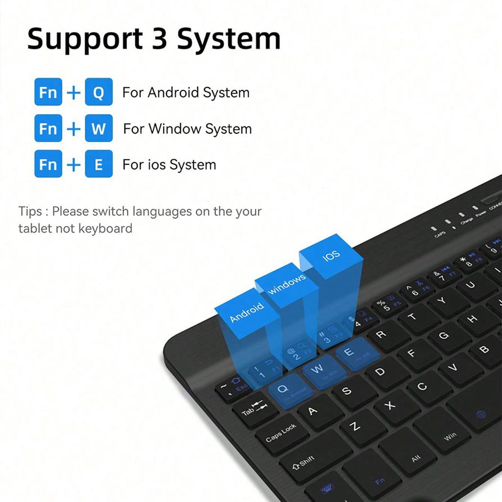 Multilingual Keyboard For Tablet Android 2025 iOS Windows Wireless Mouse iPad Samsung Xiaomi Pad Rechargeable Bluetooth Keyboard