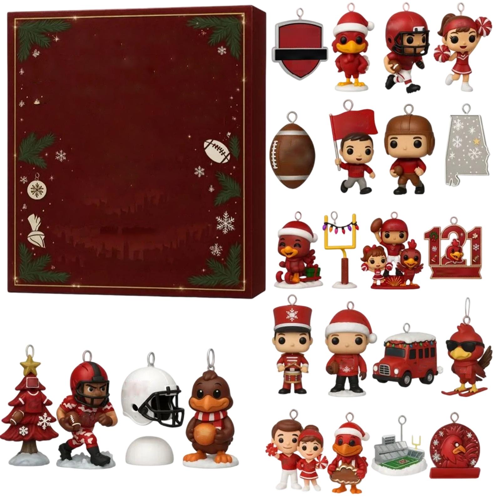 

2D Plane+airplane Box +24PC+ Fitness Decoration Advent Christmas Countdown Box Calendar One Size