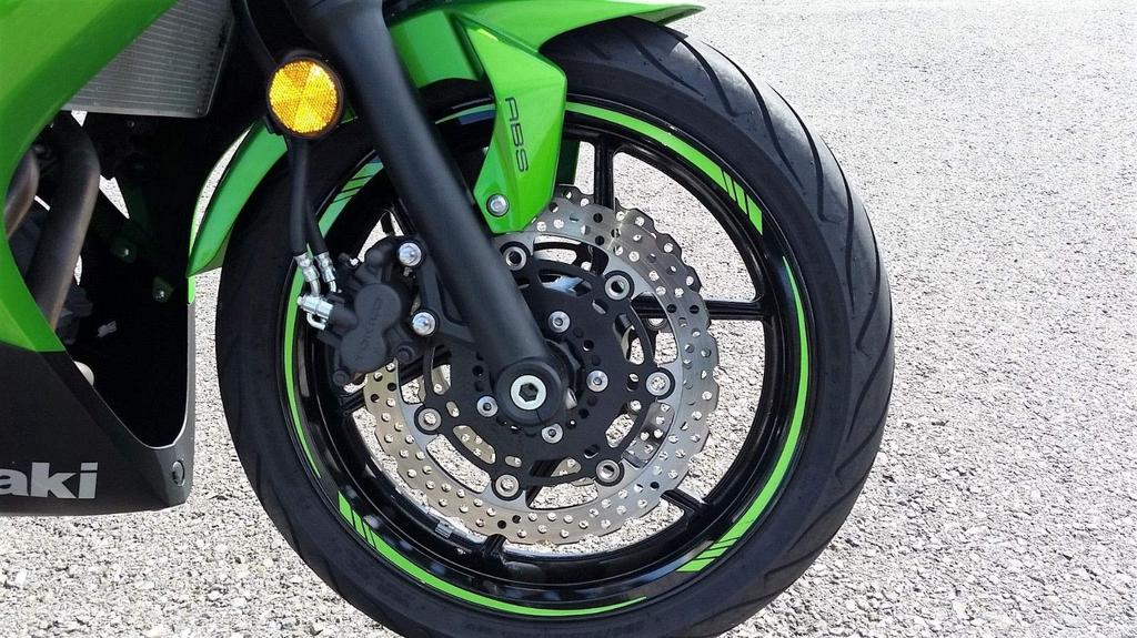 AxxL Motorcycle 17" Custom Rim Sticker for STD2 Models (Green)