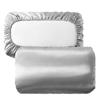 2pcs Satin Silk Sleeping Pillowcase Solid Color Pillow Cover  Pillow Protector