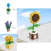 Rose Sunflower Daisy Building Blocks Model Toy Kids Gift – Decorate Surprise