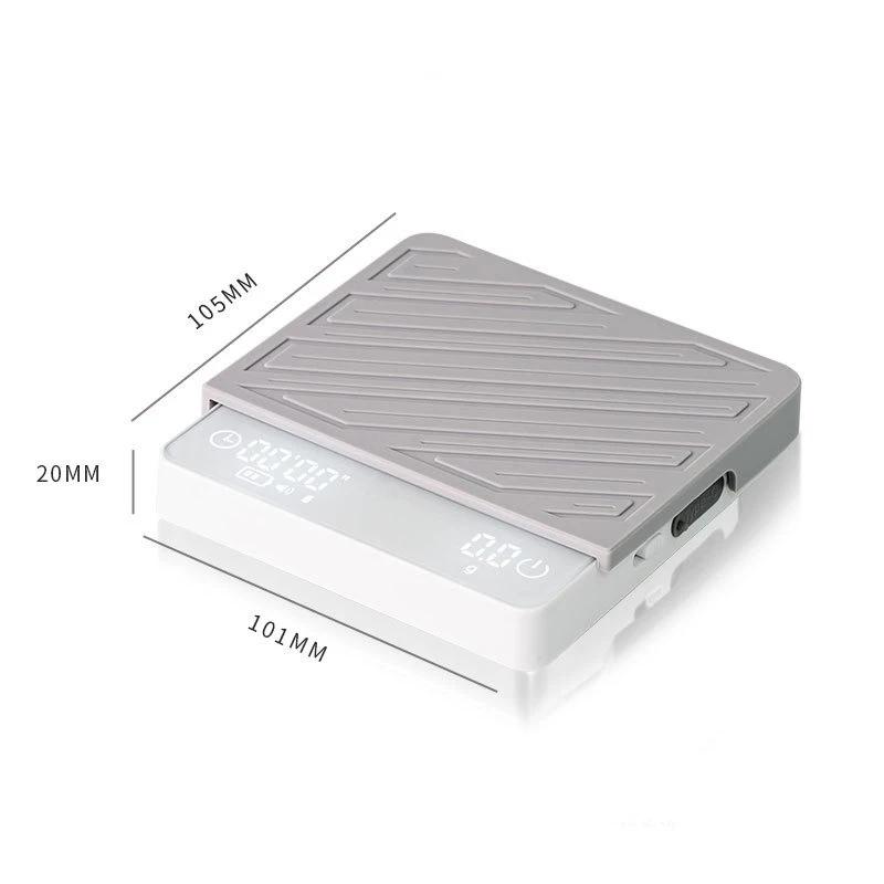 Coffee Electronic Scale High-precision Rechargeable Smart Pour-Over Coffee Scale Flow Rate Monitoring Special electronic scale